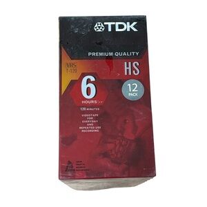 blank tdk vhs tapes